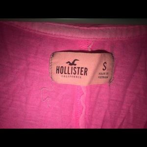 Pink Hollister V-Neck Tee